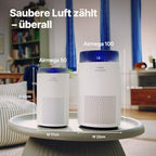 COWAY Luftreiniger Allergiker für Schlafzimmer & kleine Räume, leiser Luftreiniger mit 18,4 dB, CADR 120,1 m³/h, Mood Light, Automatik gegen Pollen, Staub, Tierhaare & Rauch, AIRMEGA 50