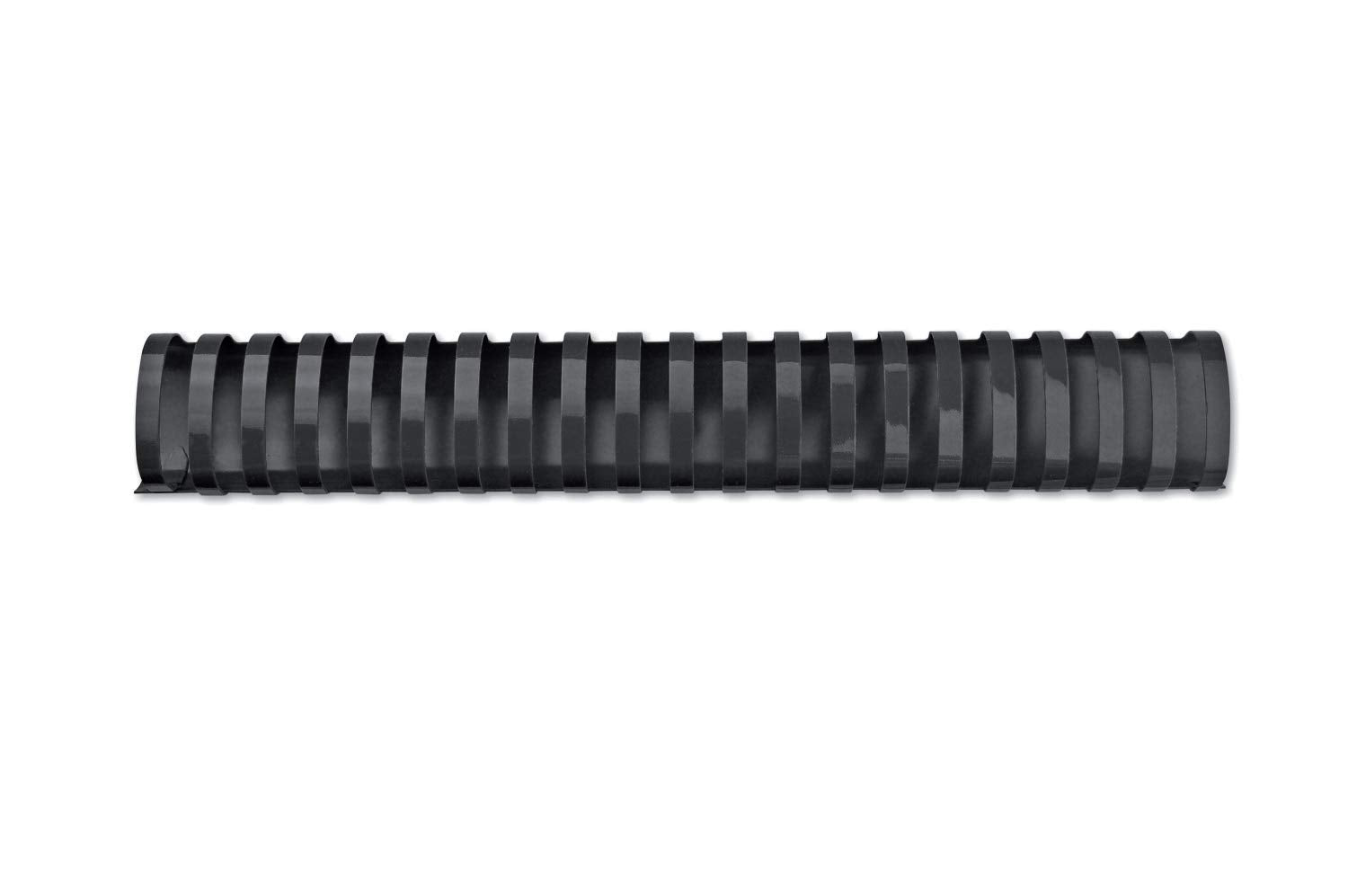 GBC 335000 Binderücken Plastik, A4, 21 Ringe, oval 32 mm, für 280 Blatt, schwarz (50 Stk)