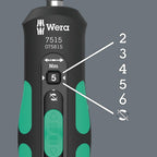 Wera 05075815001 7515 Kraftform Safe-Torque Speed Drehmomentschraubendreher, 2-6 Nm, 1/4" x 2,0-6,0 Nm x 147,5 mm