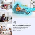 Klarstein Luftkühler mit Wasserkühlung, Leiser 4-in-1 Verdunstungskühler, Luftbefeuchter, Ventilator & Nachtmodus, Mobile Klimageräte Luftkühler, 60W Air Cooler, 330m³/h Kühlender Luftstrom