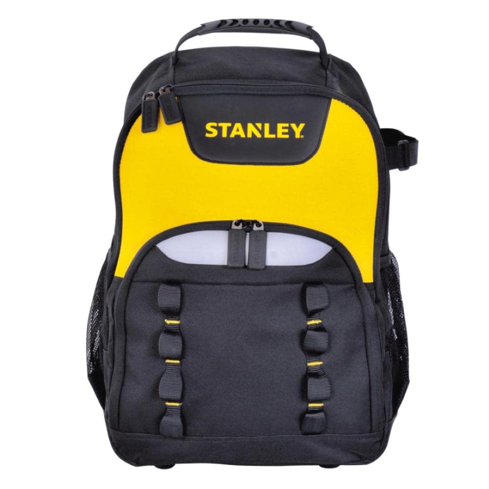 STANLEY Arbeitsrucksack Werkzeugrucksack (35 x 44 x 16 cm, robustes 600 x 600 Denier Nylon, Innenteiler, ergonomischer Rücken, Rucksack für Zubehör, Extrafach für Elektrowerkzeug) STST1-72335