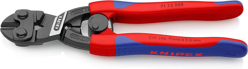 KNIPEX CoBolt Kompakt-Bolzenschneider mit schlanken Mehrkomponenten-Hüllen 200 mm, 71 12 200