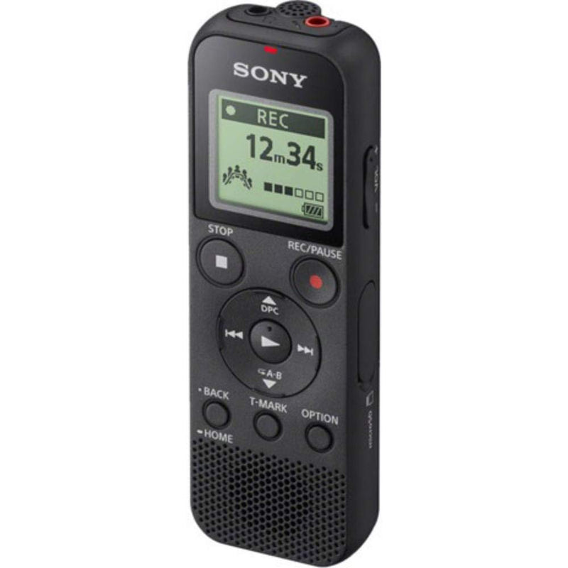 Sony ICD-PX370 Digitaler Mono Voice Recorder mit integriertem USB (Diktiergerät, MP3 Aufnahme, 57 Stunden Aufnahmezeit, 4GB Speicher, Optimized Voice Rec reduziert Umgebungsgeräusche) schwarz
