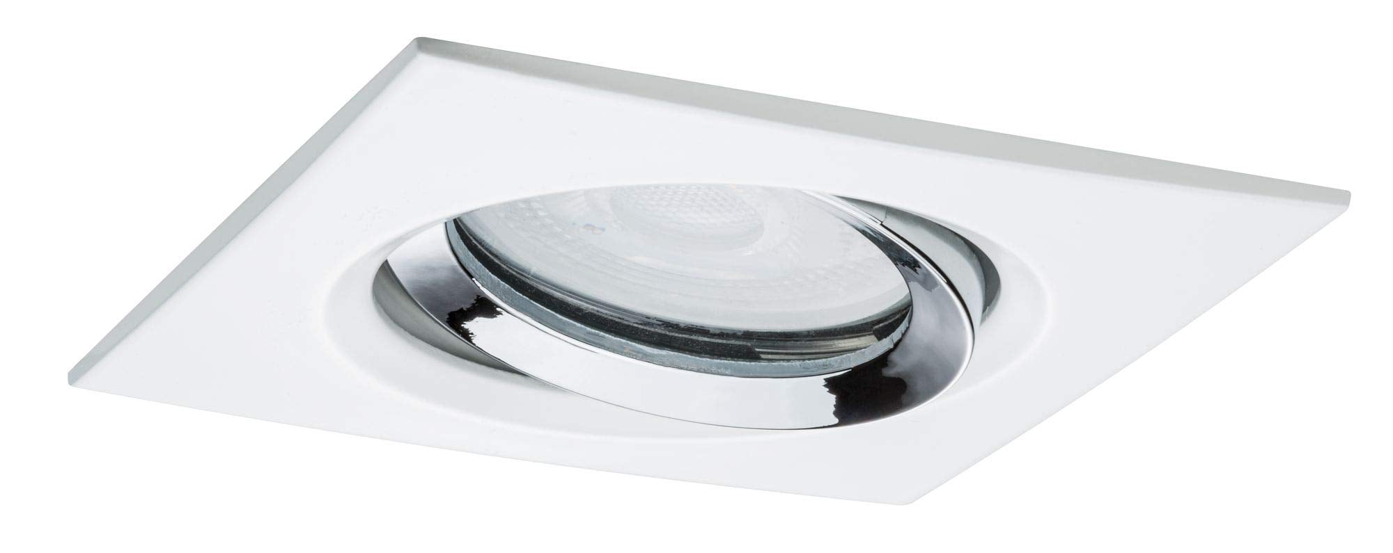 Paulmann Premium EBL Set Name IP65 eckig schwenkb LED 1x_W 230V GU10 51mm Weiß/Chrom
