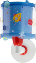 Dalber kinder Wandlampe, Kinderlampe Wandleuchte Wolken Planets Planeten Sonnensystem 41349, kinder zimmer leuchte lampenschirm, Blau