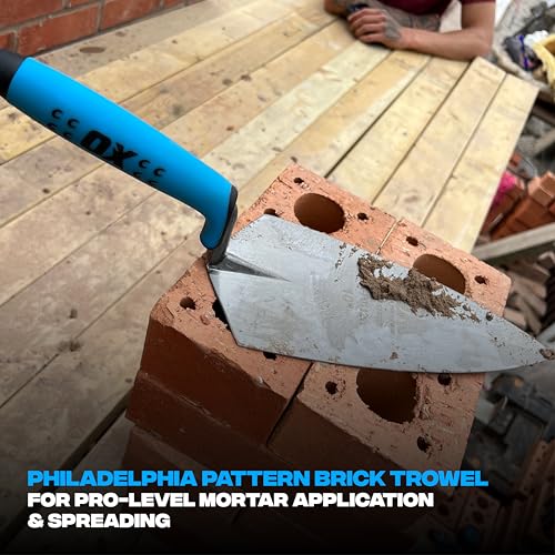 OX OX-P011210 Pro Brick Trowel Philadelphia Pattern-10 / 250mm Kelle, blau
