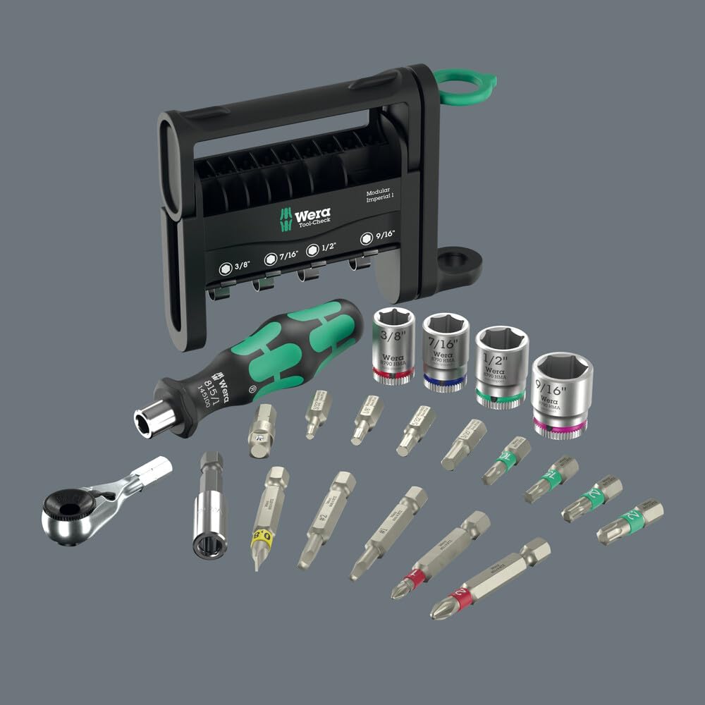 Wera 05049001001 Tool-Check Modular Imperial 1, 21-teilig