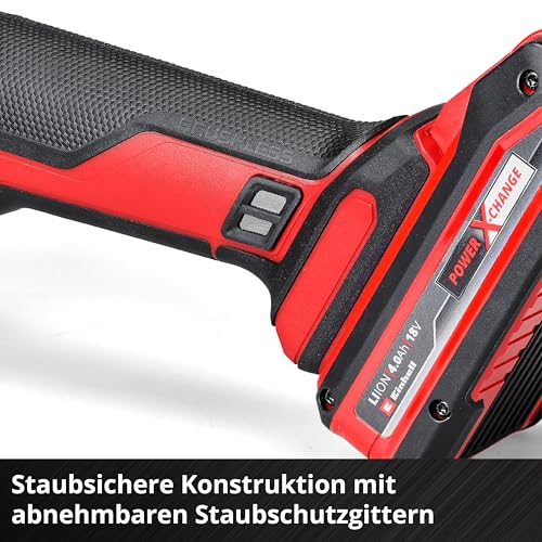 Einhell Professional Akku-Winkelschleifer AXXIO 18/125 Q Li-Solo Power X-Change (18 V, 700 W, 125 mm Scheiben-Ø, 33 mm Schnitttiefe, Brushless, Quick-Fix-Nut, ohne Trennscheibe, ohne Akku)