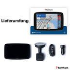 TomTom LKW-Navi GO Expert Plus (6 Zoll-Display, Routenführung und POIs für große Fahrzeuge, TomTom Traffic inklusive, Weltkarten, Echtzeitwarnungen zu Beschränkungen, USB-C)