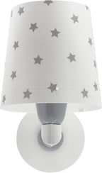 Dalber kinder Wandlampe, Kinderlampe Wandleuchte kinderzimmer Star Light Sterne Weiß 82219B, E27