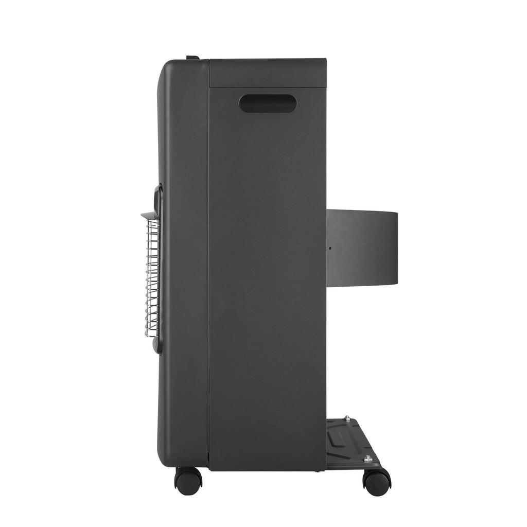 White by Brigros DA-201 Faltbarer Gasheizer, Infrarot, Piezozündung, LPG/Butan/Propan geeignet, Fach für Gasflasche bis 15 kg, ODS-System, 4200 W, schwarz