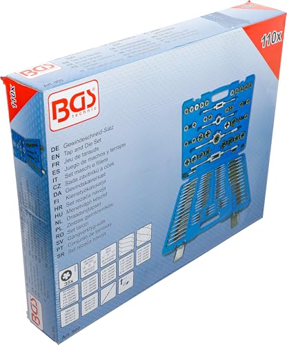 BGS 900 | Gewindeschneid-Satz | 110-tlg. | metrisch / Zoll | speziell für Feingewinde