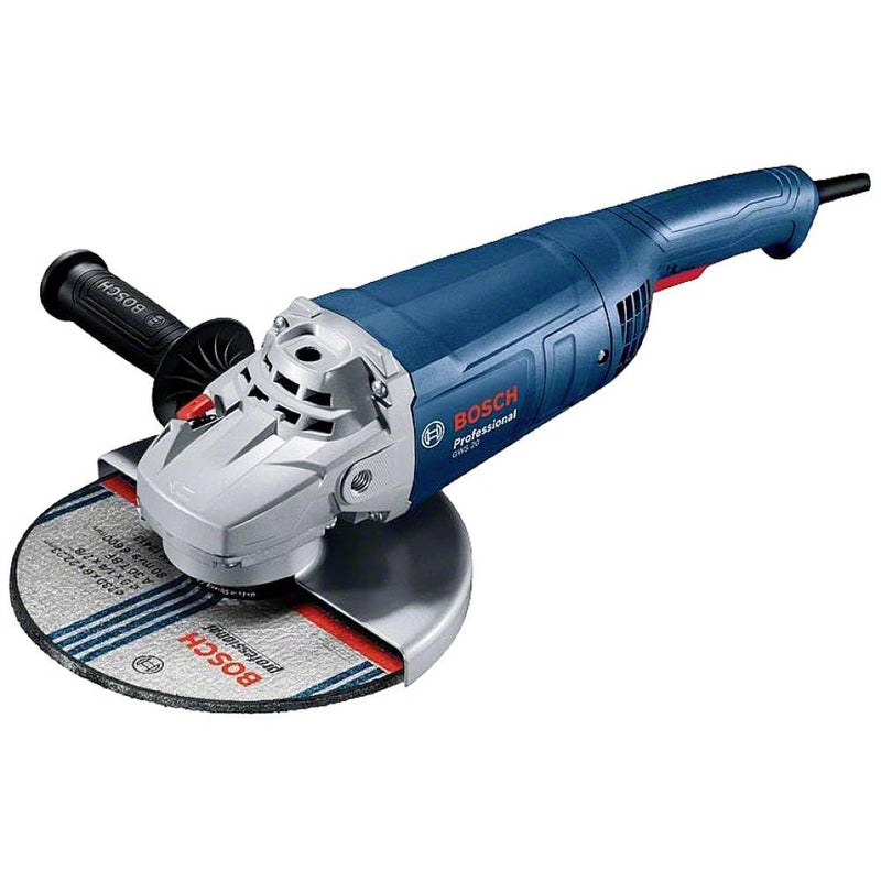 Bosch Professional Winkelschleifer GWS 20-230 P (inkl. Zweilochschlüssel, Aufnahmeflansch, Spannmutter, Abdeckschutz, Zusatzhandgriff)