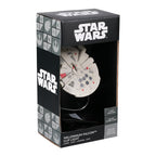 Star Wars Millennium Falcon Buchleuchte zum Anklippen, offiziell lizenziertes Disney-Leselicht, Clip-Lampen-Design mit flexiblem Kabel, mit ikonischem Han Solo Raumschiff, 3 Lichtmodi,