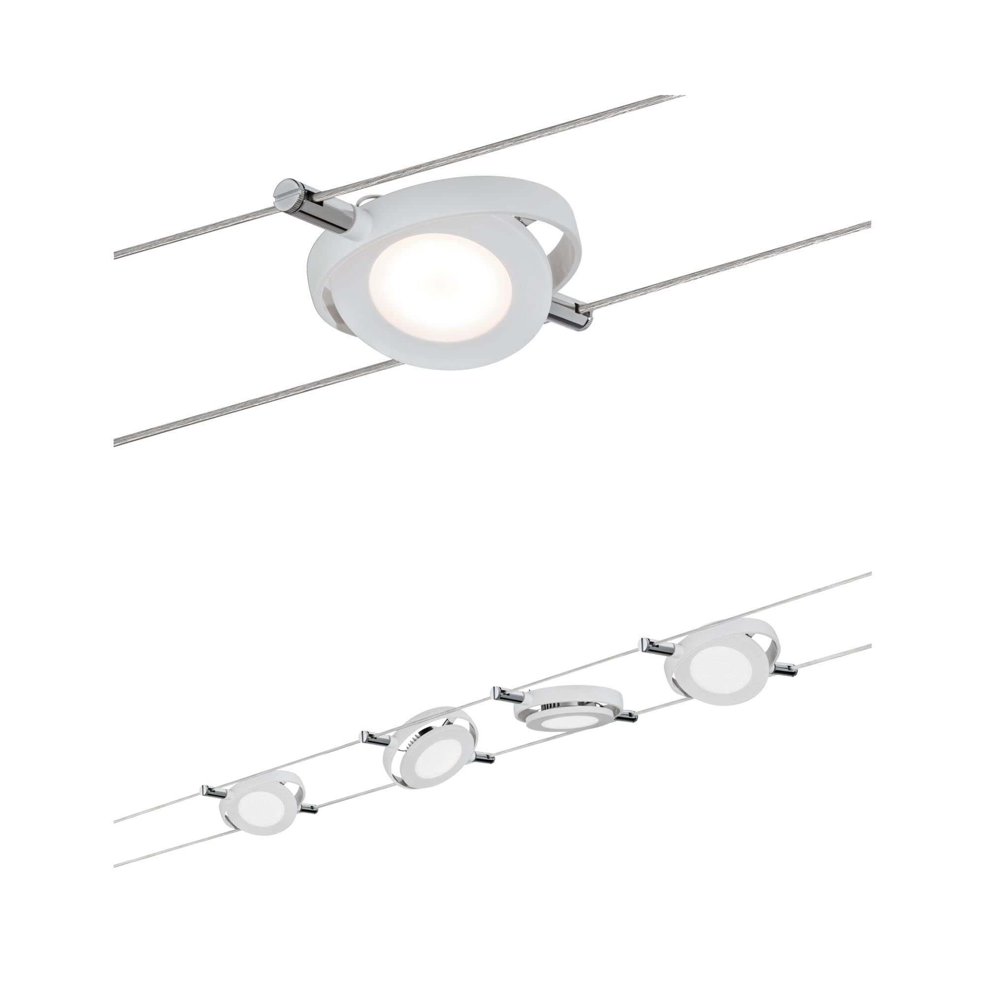 Paulmann 941.05 Seilsystem, Integriert, silber
