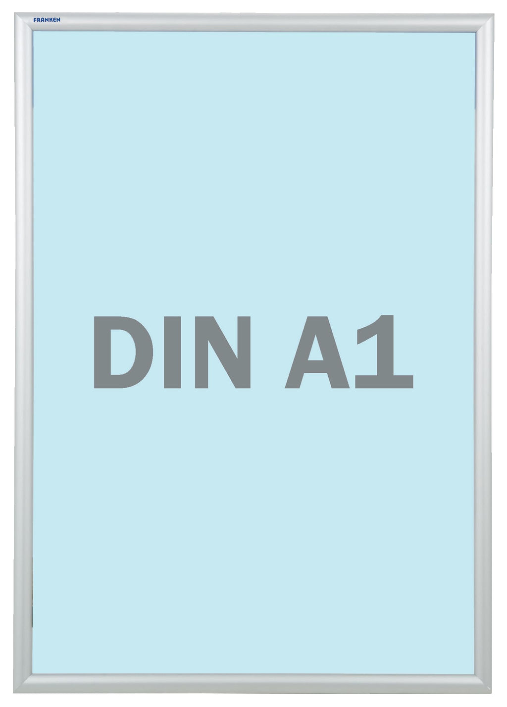 FRANKEN Wechselrahmen, Outdoor A1 Plakatrahmen, Aluminium-Klapprahmen 25 mm breit, Info-Rahmen für den Außenbereich von öffentlichen Einrichtungen, Schulen, Restaurants oder Hotels, BS1704