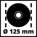 Einhell 4430971 Winkelschleifer, Noir/Rouge, ohne Zubehör
