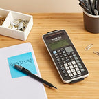 TEXAS INSTRUMENTS TI-30X Plus MathPrint Wissenschaftlicher Schulrechner (für SEK I und II, 4-zeilig, Solar- und Batteriebetrieb) Dunkelblau