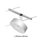 Paulmann 94476 LED Seilsytem Circle Einzelspot 400lm incl. 1x5 W Warmweiß Chrom matt, Chrom Kunststoff, Metall Beleuchtungssystem 3000 K