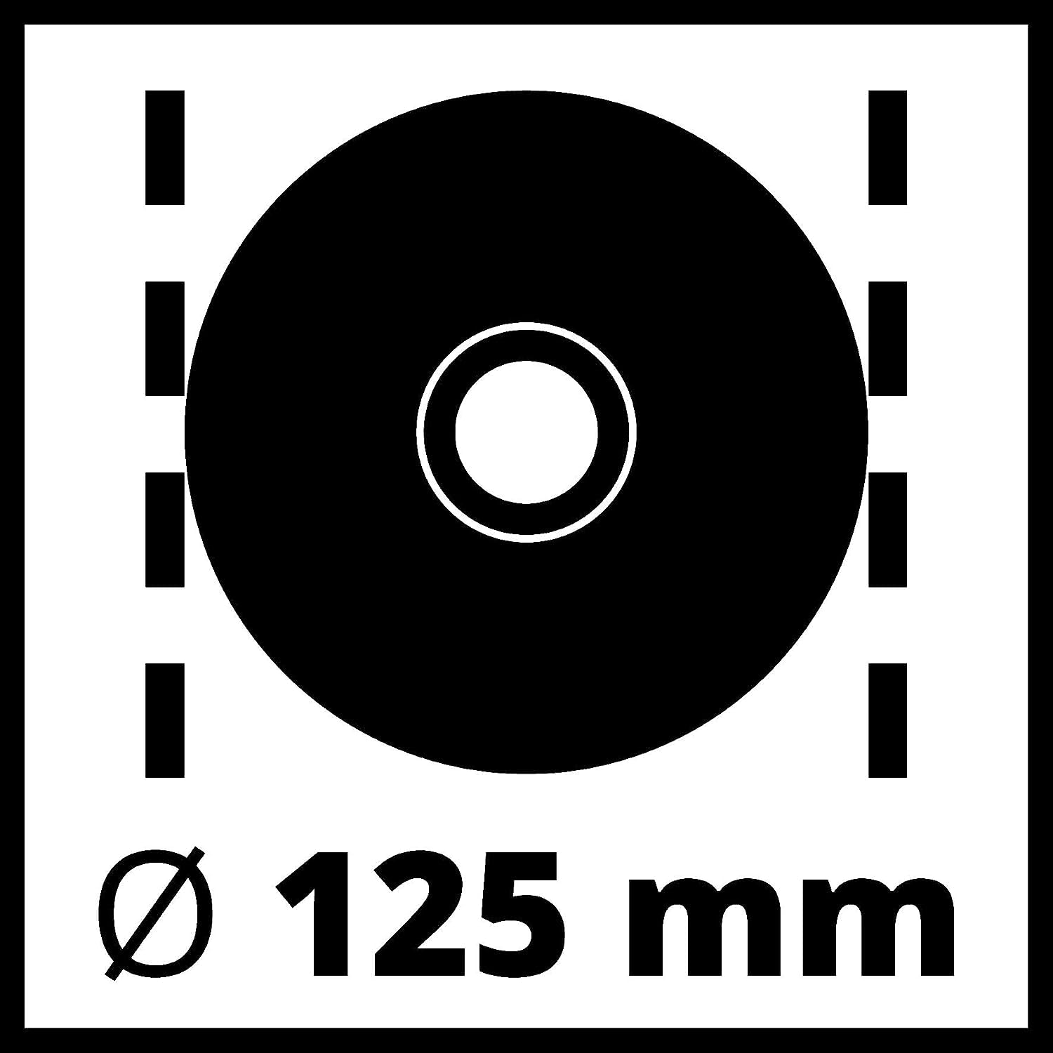 Einhell Winkelschleifer TE-AG 125 CE (1100 W, Scheibe Ø 125 mm, Konstantelektronik, Schutzhaube, Schlüssel im verstellbaren Zusatzhandgriff, ohne Trennscheibe)