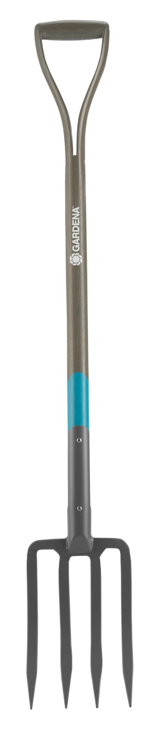 Gardena NatureLine Spatengabel: Grabegabel zum Umgraben und Auflockern, aus FSC-zertifiziertem Eschenholz, ergonomischer D-Griff (17002-20)