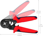 Crimpzange Set, Preciva Aderendhülsenzange mit 1200 Aderendhülsen Set I Aderendhülsenzange selbsteinstellend [Für 0,25-10mm²] I Krimpzange, Crimpzangen, Crimp Zange, Presszange