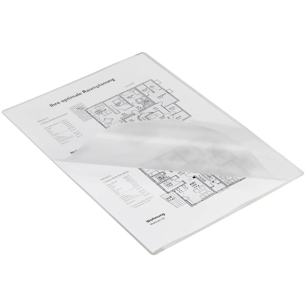 HP Premium Laminierfolien, DIN A4, 125 Micron, glänzend, transparent, zum Heißlaminieren, 100 Stück