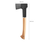 Fiskars Geschenk-Set - Universalaxt (44,5 cm, Karbonstahl & FSC-Holz) + Axtschärfer Schwarz, Hochwertiges Set für Hackarbeiten, Feuerholz & Outdoor 1052276