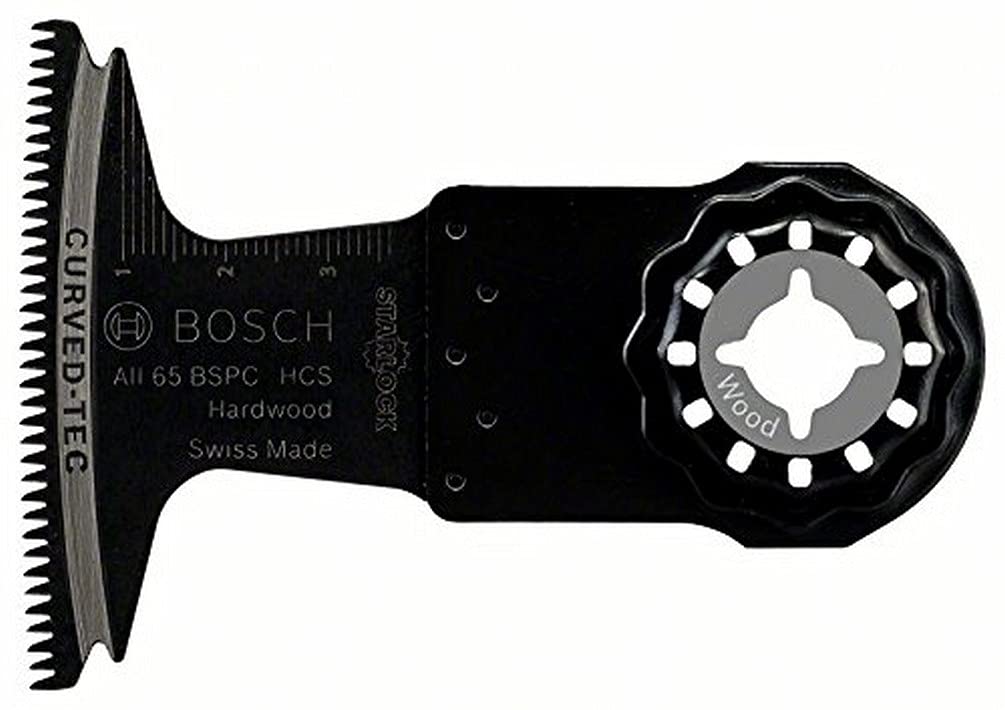 Bosch Professional 5x HCS Tauchsägeblatt AII 65 BSPC (für Hartholz, 40 x 65 mm, Zubehör Multifunktionswerkzeug)