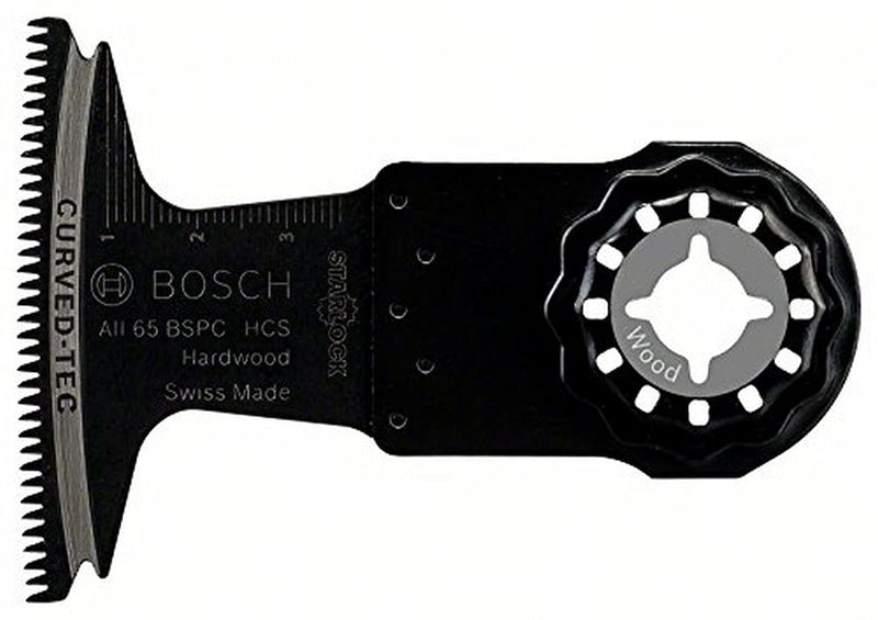 Bosch Professional 5x HCS Tauchsägeblatt AII 65 BSPC (für Hartholz, 40 x 65 mm, Zubehör Multifunktionswerkzeug)