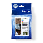 Brother Original LC-422VAL Tintenpatronen Value Pack für Brother MFC-J5340DW, MFC-J5345DW, MFC-J5740DW, MFC-J6540DW, MFC-J6940DW (bestehend aus 4 Tintenpatronen: Schwarz, Cyan, Magenta, Gelb)