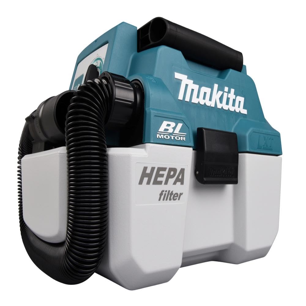 Makita, HEPA-Filter, DVC750LZ, Staubsauger DVC 750 LZ 18 Volt ohne Akku und Ladegerät, Grün/Schwarz, 4.5 liters