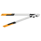 Fiskars PowerGearX Amboss-Getriebeastschere für trockenes und hartes Holz, Antihaftbeschichtet, Gehärteter Präzisionsstahl, Länge: 80 cm, Schwarz/Orange, LX99-L, 1020189