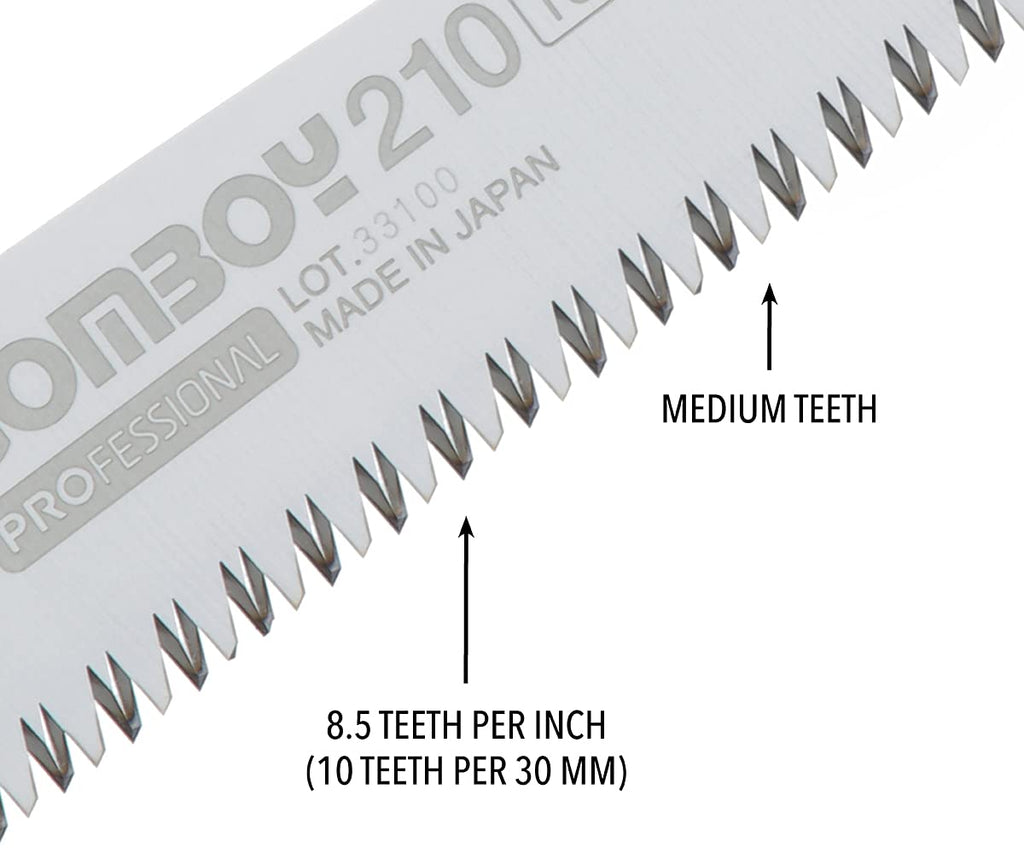 Säge Gomboy 210mm schwarz/mittel