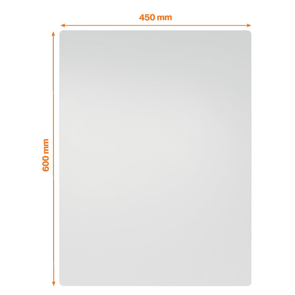 Nobo Magnetisches Whiteboard ohne Rahmen, 600 x 450 mm, individuell erweiterbare Whiteboardtafel, ideal für Büros und Teamarbeit, Stahl, Weiß, 1915656