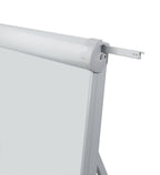 FRANKEN Flipchart, Beschreibbar, Magnetisch, Mobil, Mit Rollen und 2 Seitenarmen, Whiteboard mit Ständer, Papierhalterung und Stifteablage, 67 x 95 cm, PRO Deluxe Mobil, FC81