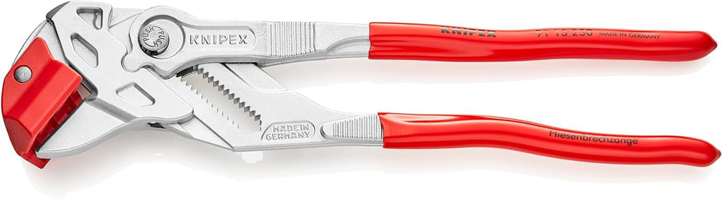 KNIPEX Fliesenbrechzange verchromt mit Kunststoff überzogen 250 mm, 91 13 250