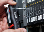 Wiha Multitool PocketStar® Innen-Sechskant, Schlitz, Phillips, TORX 9-tlg., per Tastendruck schneller Zugriff, als Längs- und Quergriff einsetzbar, all-in-one Werkzeug (25295)