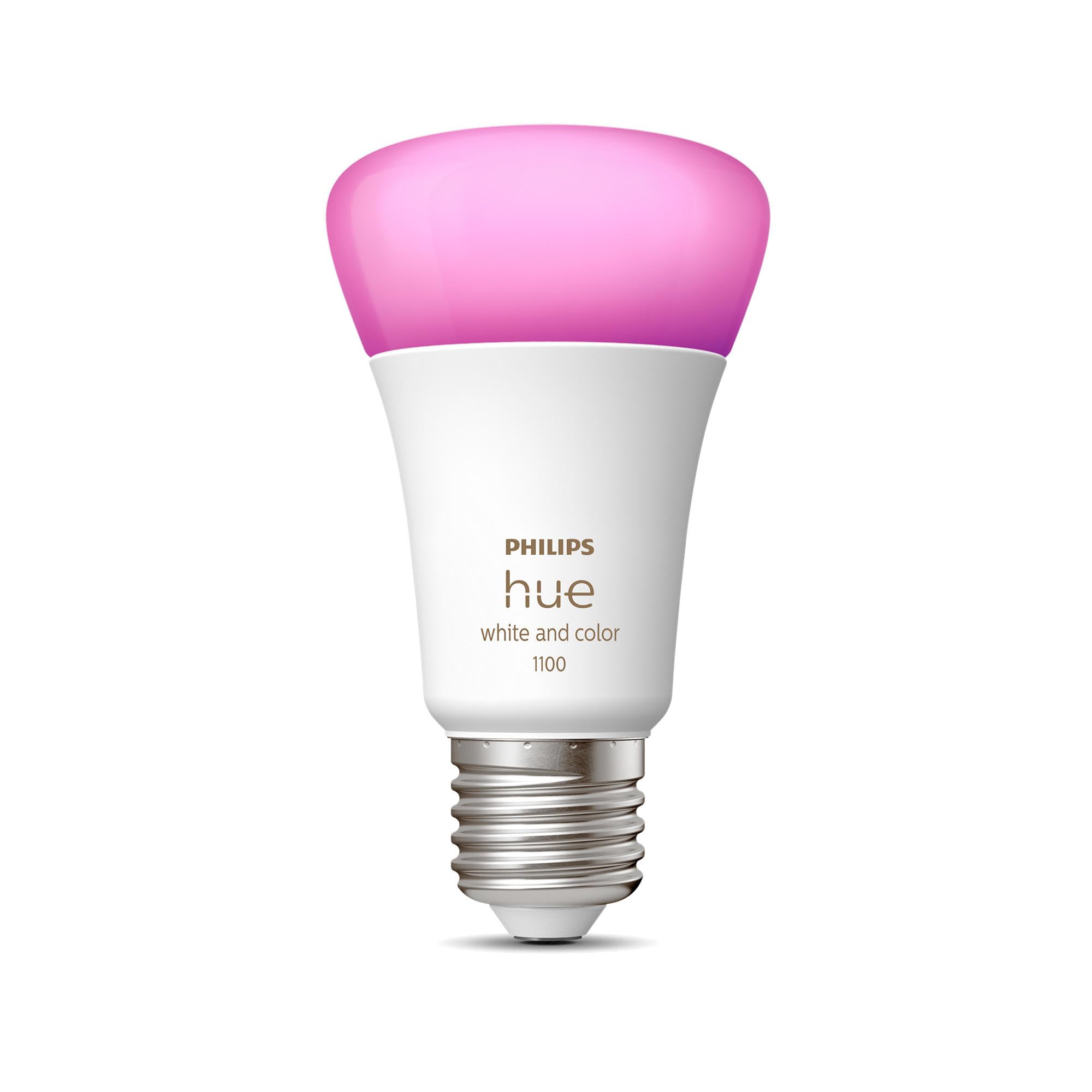 Philips Hue White & Color Ambiance E27 LED Glühbirne, 1100lm, 16 Mio. Farben, dimmbar, steuerbar via App und Stimme, kompatibel mit Amazon Alexa (Echo, Echo Dot), 1er Pack, alte Generation