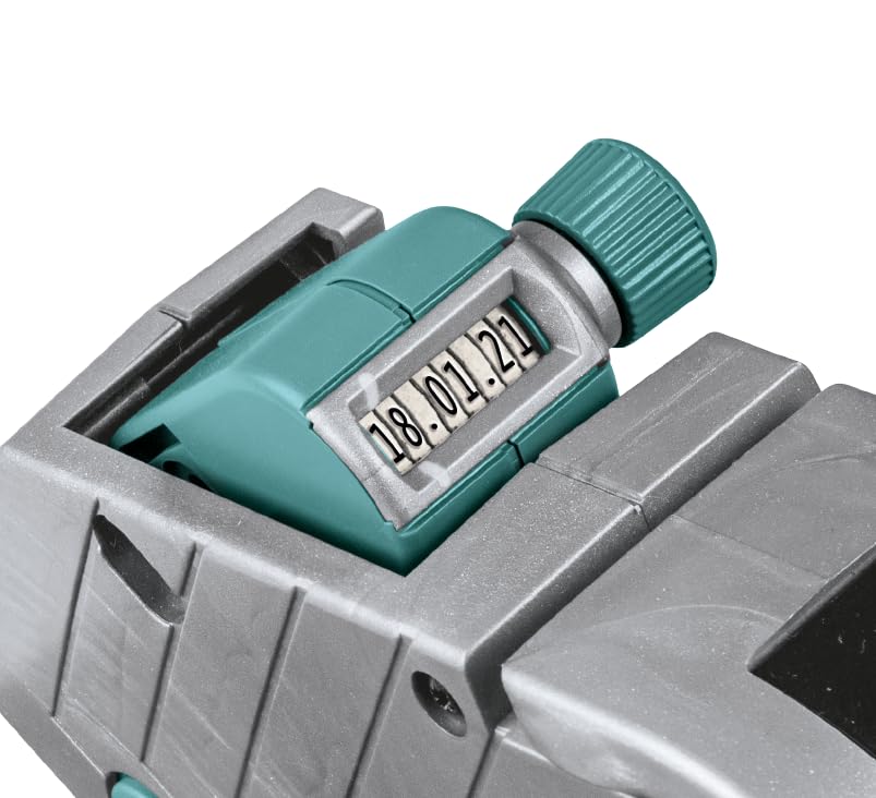 Meto Basic S Starter Kit inkl. 11.000 Etiketten – Preis, Datum, MHD (1-zeilig, 8-stellig für 22x12 mm Etiketten, sofort einsatzbereit) Handauszeichner + 11 Etikettenrollen