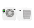 EUROM Split Klimaanlage AC2401 für Wohnwagen, Wohnmobil, Camping, Boot, Bus, Camper, Caravan, Mobilheim | Mobiles Klimagerät mit 2400 BTU | Verbessertes Modell dem legendären Klima AC2400