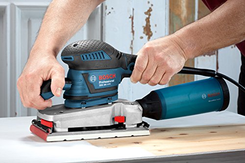 Bosch Professional GSS 280 AVE (300 Watt, inkl. Zusatzhandgriff, 1x Schleifblatt C470, 1x Schleifblatt C470, 1x Schleifblatt C470, L-BOXX)