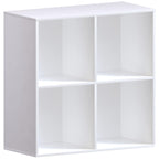 Vida Designs Durham Cube Bücherregal Aufbewahrung Organizer Wohnzimmer Bücherregal Home Office Möbel (4 Würfel, weiß)