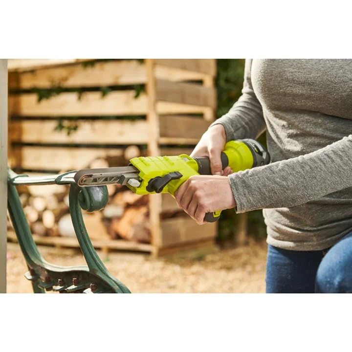 RYOBI 18 V ONE+ Akku-Bandfeile R18PF-0 (Bandlänge 457 mm, Schleifbreite 13 mm, manuelle Geschwindigkeitssteuerung bis zu 630 m/min, ohne Akku und Ladegerät)