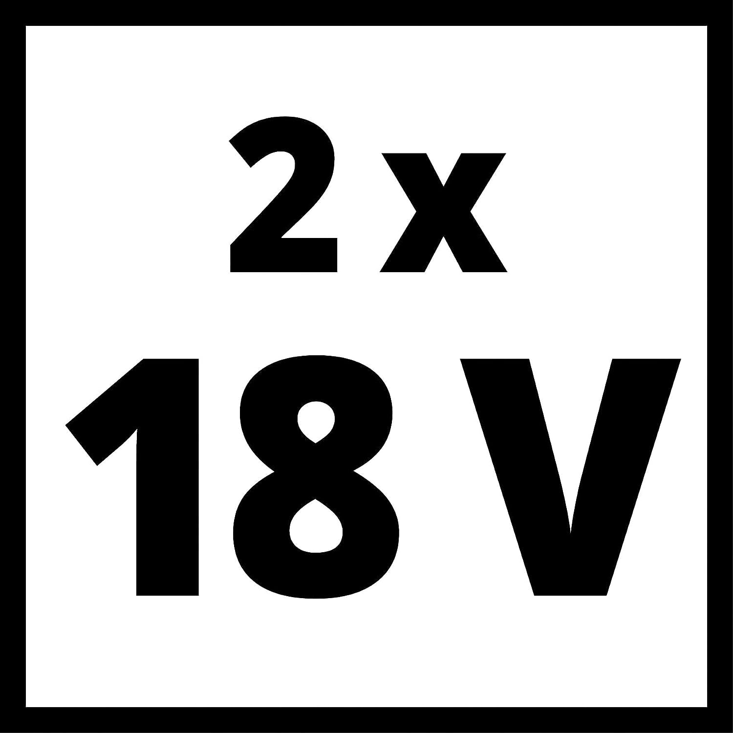 Original Einhell Akku PXC-Twinpack 2,5 Ah Power X-Change (Li-Ion, 18 V, 2X 2,5 Ah-Akkus, universell für alle PXC-Geräte, proaktives Batteriemanagement, angepasste Ladezyklen)