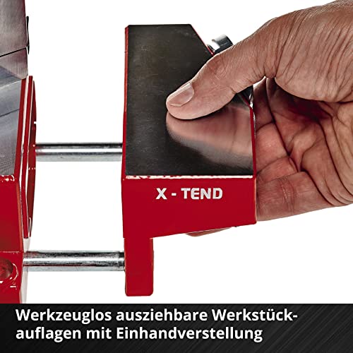 Einhell Akku-Zug-Kapp-Gehrungssäge TE-SM 36/210 Li-Solo Power X-Change (36 V, max. 65 mm x 310 mm Schnitttiefe/-breite, Ø 210 mm Sägeblatt, neigbarer Sägekopf, Laser, ohne Akku)