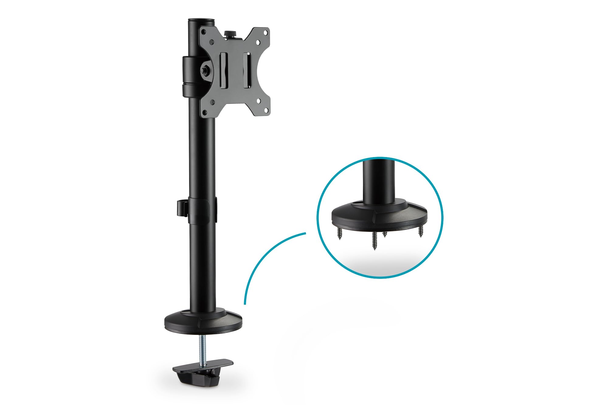 DIGITUS Monitorhalterung - Tischklemme - 1 Monitor - Bis 32 Zoll - Bis 8 kg - VESA 75x75, 100x100 - Schwarz