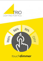 Trio Leuchten LED Tischleuchte Fynn II 599110107, Metall Nickel matt, Glas alabasterfarbig weiß, inkl. 1x E14 4.9 Watt LED, Touch-Me-Funktion (4-fach schaltbar, 3 Helligkeitsstufen), Höhe 21cm