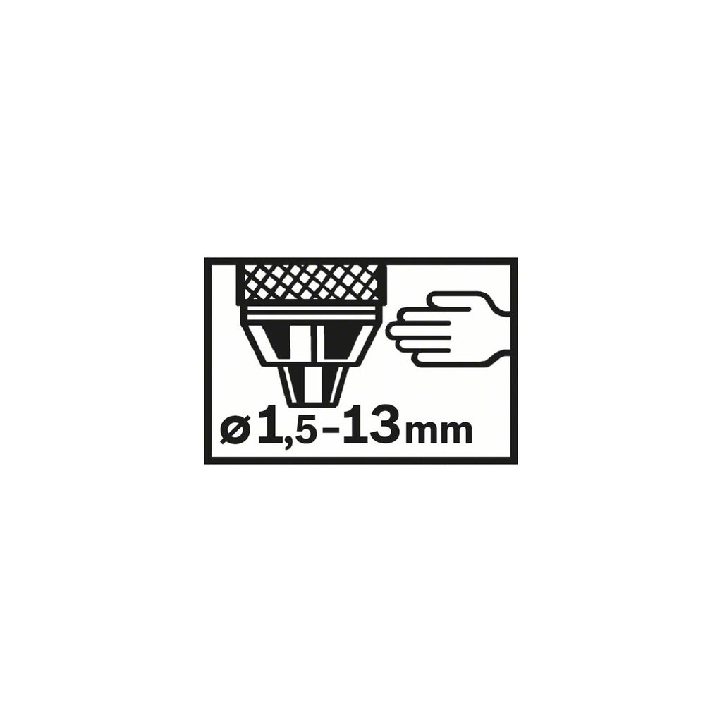 Bosch Schnellspannbohrfutter (2 Hülsen, Spannbereich 1,5-13 mm, Aufnahme sds-plus, Rechts- und Linkslauf, Zubehör Bohrmaschine)