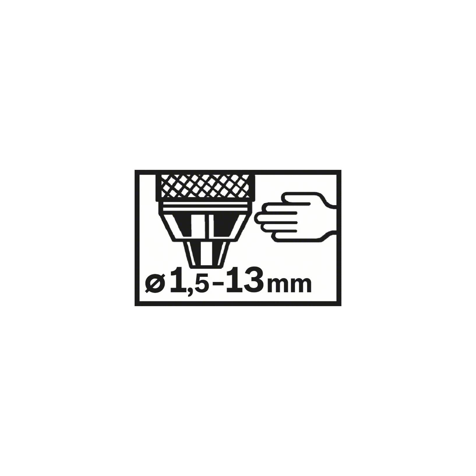 Bosch Schnellspannbohrfutter (2 Hülsen, Spannbereich 1,5-13 mm, Aufnahme sds-plus, Rechts- und Linkslauf, Zubehör Bohrmaschine)